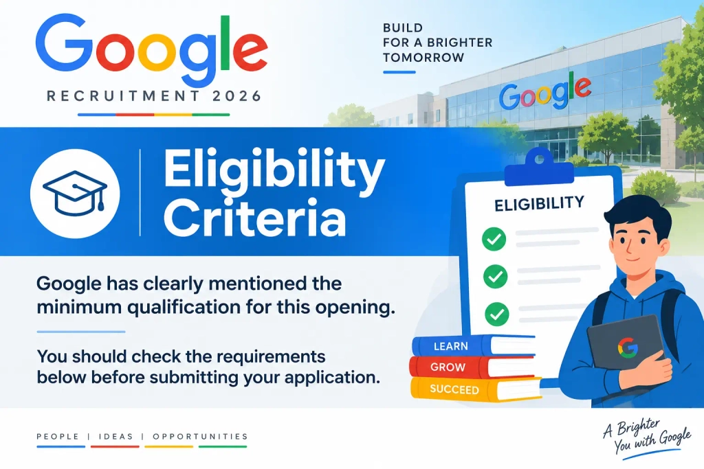 Google Recruitment 2026 Silicon Engineer hiring for freshers