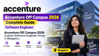 Accenture Off Campus 2026 Custom Software Engineer Hiring in Bengaluru