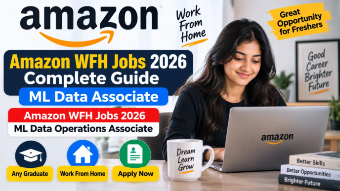 Amazon WFH Jobs 2026 ML Data Operations Associate for freshers