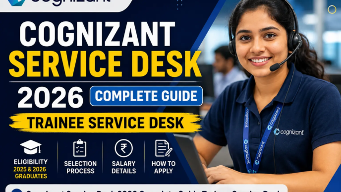 Cognizant Service Desk 2026 Complete Guide for 2025 and 2026 Fresher