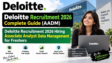 Deloitte Recruitment 2026 Associate Analyst Data Management for Freshers