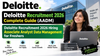 Deloitte Recruitment 2026 Associate Analyst Data Management for Freshers