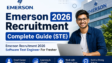 Emerson Recruitment 2026 Software Test Engineer for Freshers