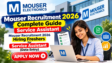 Mouser Recruitment 2026 Service Assistant Data Entry Hiring Freshers