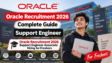Oracle Recruitment 2026 Support Engineer Associate Hiring for Freshers