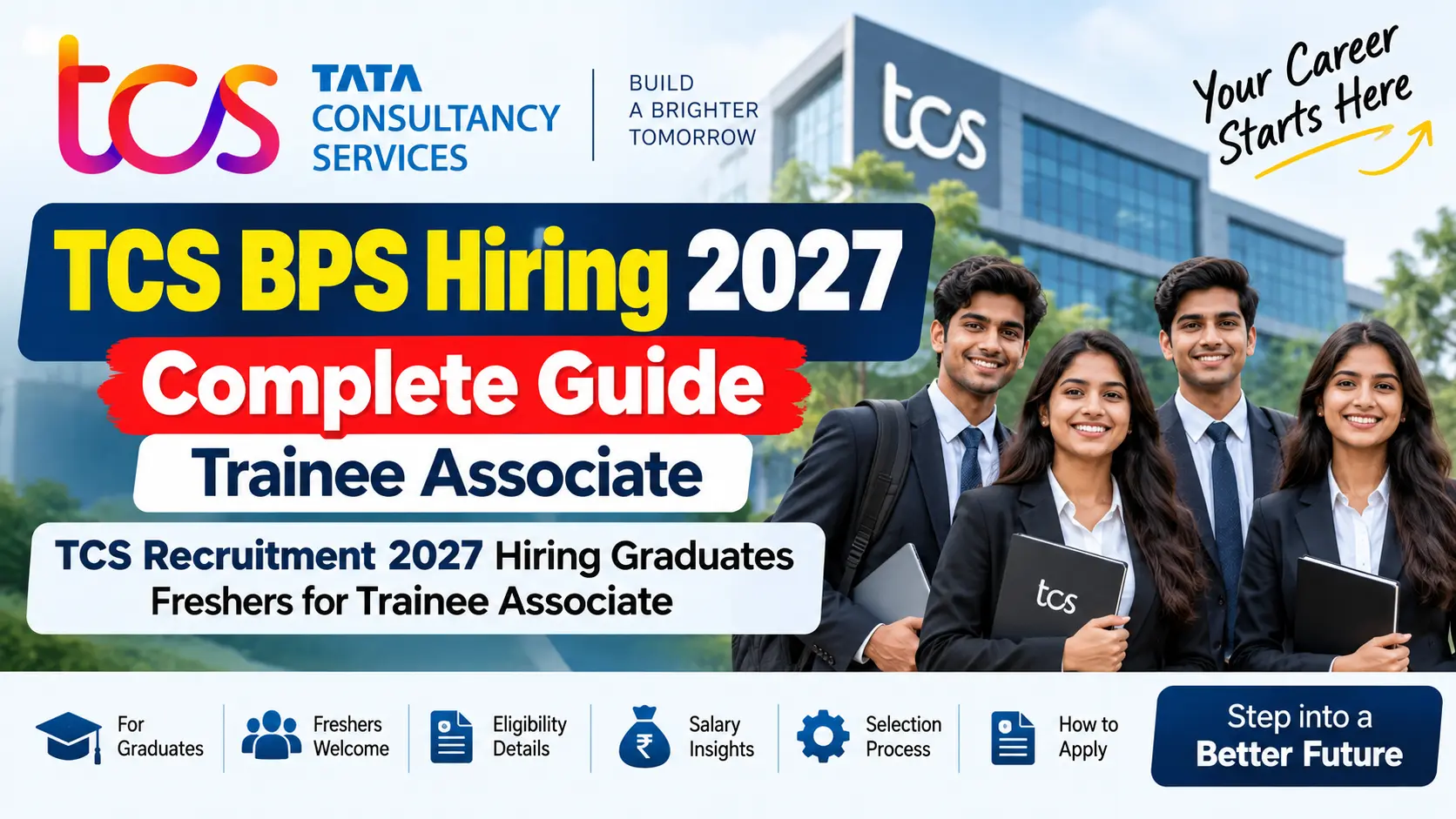 TCS BPS Hiring 2027 for graduates and freshers Trainee Associate