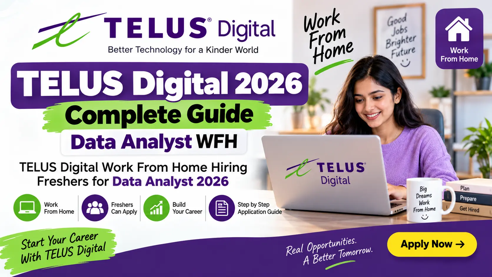 TELUS Digital 2026 Complete Guide Data Analyst Work From Home Hiring for Freshers