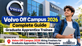Volvo Off Campus 2026 Graduate Apprentice Trainee Bangalore