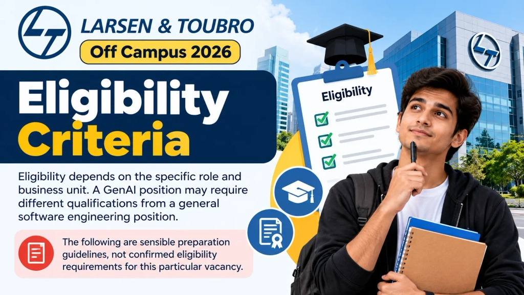 L&T Off Campus 2026: GenAI Trainee and Software Engineer hiring guide for freshers in Mumbai.