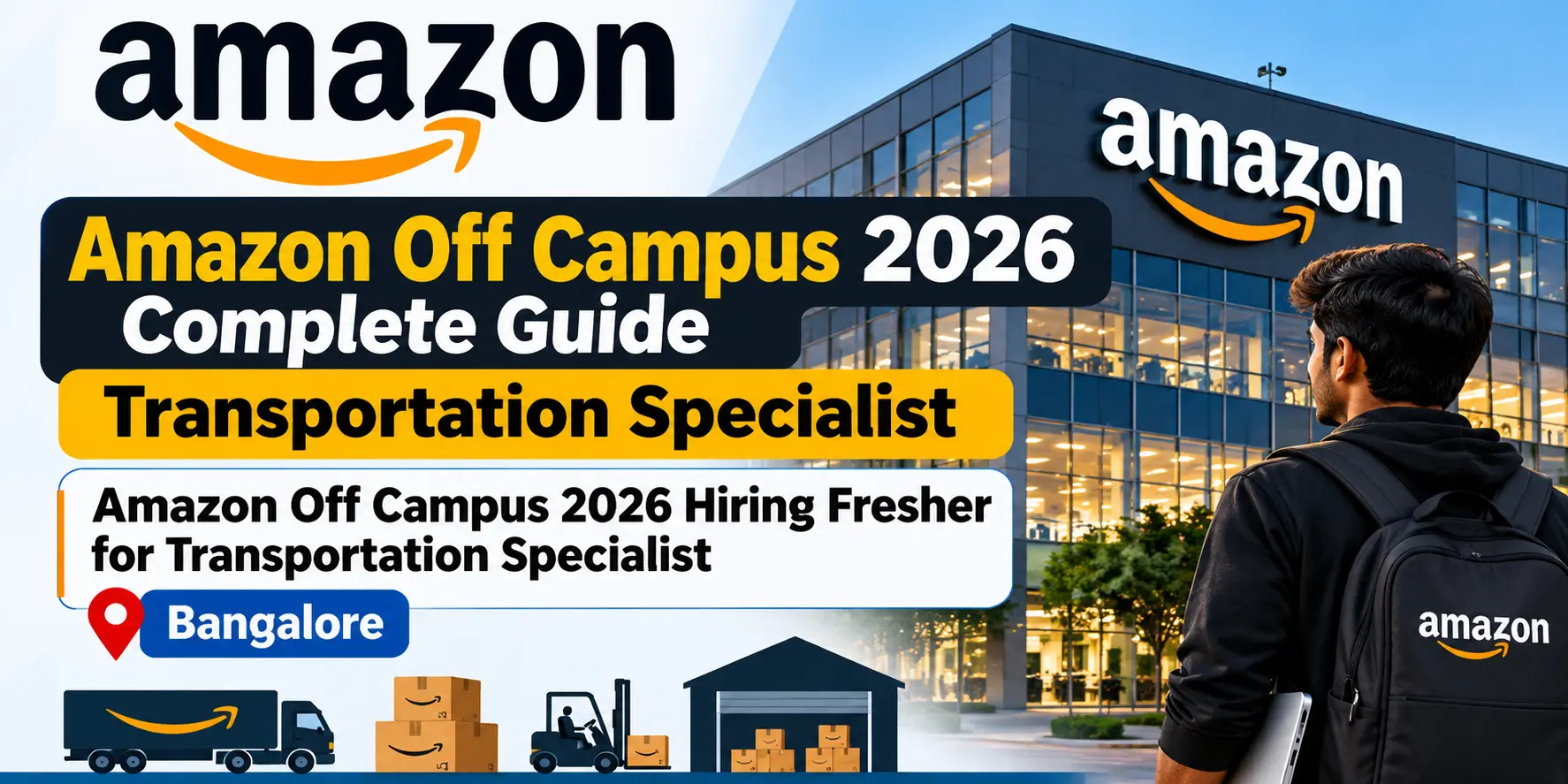 Amazon Off Campus 2026 Transportation Specialist Bangalore