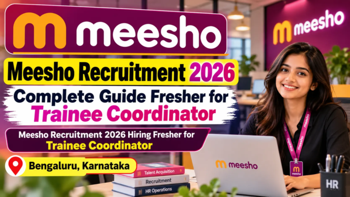 Meesho Recruitment 2026 Complete Guide Fresher Trainee Coordinator Bengaluru