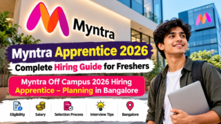 Myntra Apprentice 2026 hiring benefits for freshers in Bangalore