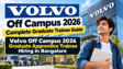 Volvo Off Campus 2026 Graduate Apprentice Trainee Hiring in Bangalore