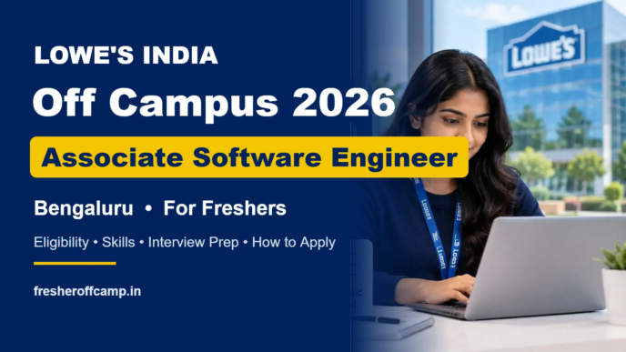Lowe's Off Campus 2026 Associate Software Engineer hiring in Bengaluru for freshers